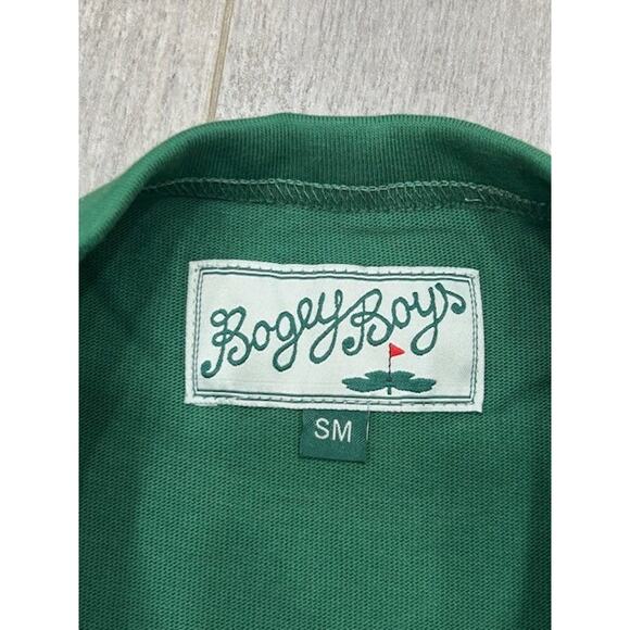 NWT Bogey Boys Mens Grit T-Shirt Spell Out Logo Heavyweight Eden Green Size S - Picture 5 of 9